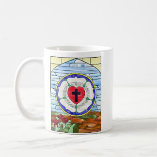 Lutherrose Glasfenster-Kaffeetasse Kaffeetasse