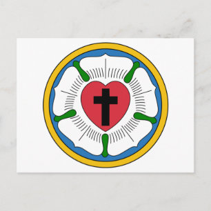 Lutherrose Luther Rose Lutheranism Martin Luther  Postkarte