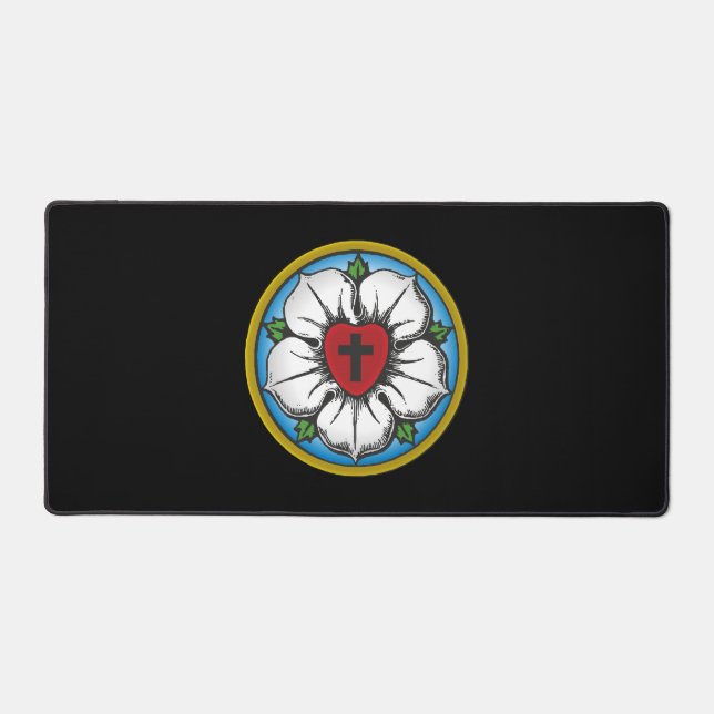 Lutherrose Schreibtischunterlage (Vorderseite)
