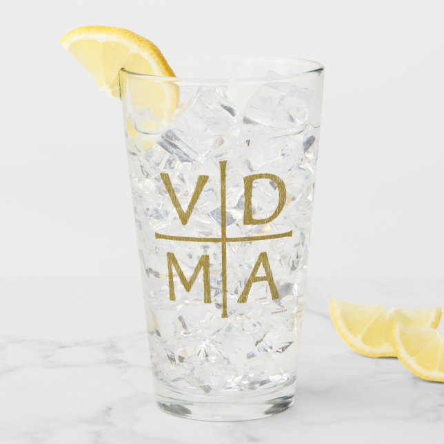 Luthers Reformation Cross Glas (Vorderseite Ice)