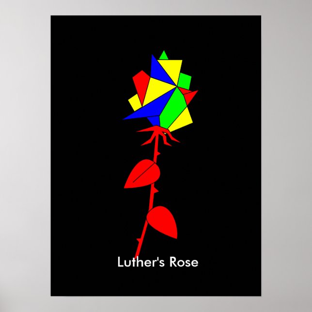Luthers Rose Poster (Vorne)