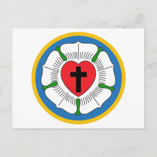 Luthers Rose Postkarte