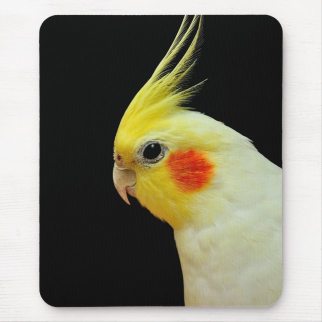 Lutino Cockatiel Mousepad (Vorne)