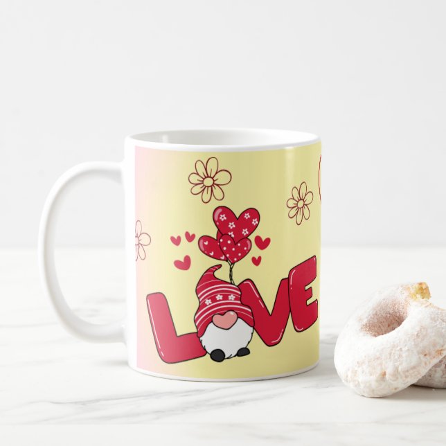 Lutins Liebespaar 4 Kaffeetasse (Mit Donut)