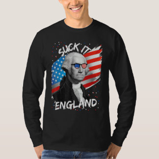 Lutsch es England 4. Juli George 1776 Amerika Fl T-Shirt