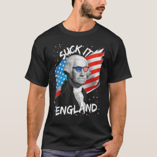 Lutsch es England 4. Juli George 1776 Amerika Fl T-Shirt