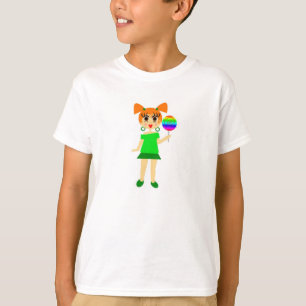 Lutscher-Mädchen-T-Shirt T-Shirt
