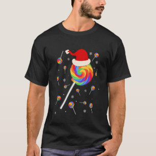 Lutscher Regenbogen Lutscher Süßigkeiten Weihnacht T-Shirt