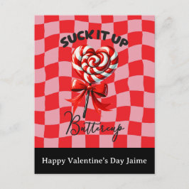 Lutscher-Süßigkeiten Lustige Valentinstag-Postkart Postkarte