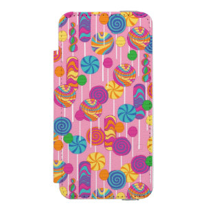 Lutscher-Süßigkeits-Muster Incipio Watson™ iPhone 5 Geldbörsen Hülle
