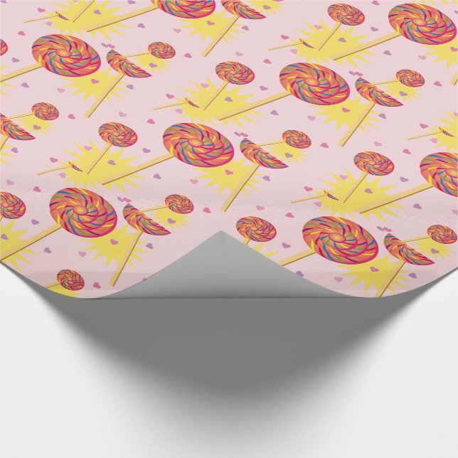 Lutscher-Tanz Geschenkpapier (Ecke)