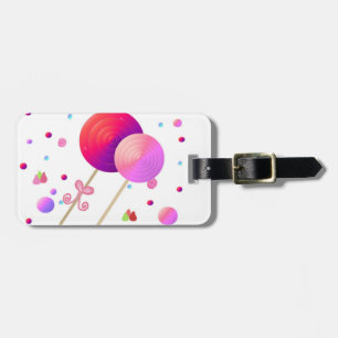 Lutscher und Candy Dots Gepäckanhänger
