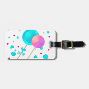 Lutscher und Candy Dots Gepäckanhänger