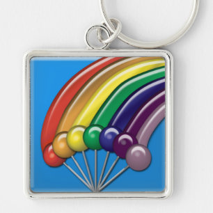 Lutscher und Regenbogen-Schlüsselanhänger Schlüsselanhänger