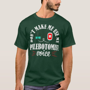 Lutschmund-Schwester Lustige Stimme Phlebotomie-Ge T-Shirt