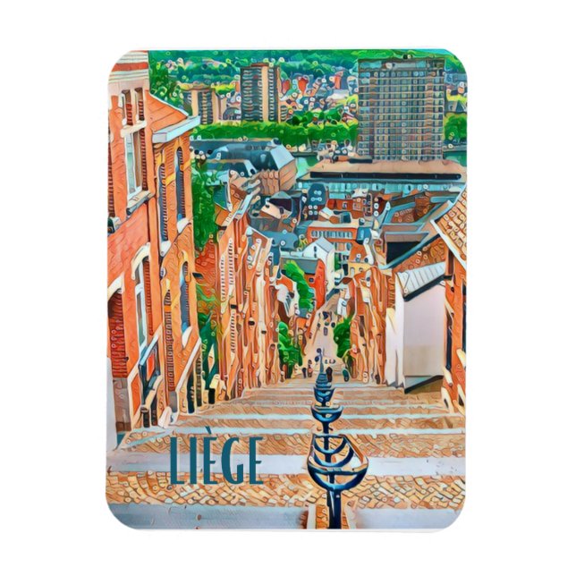 Lüttich Belgien Magnet (Vertikal)