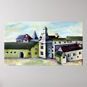 Lüttich, eine Schlösser aus dem Mystischen Stein Poster