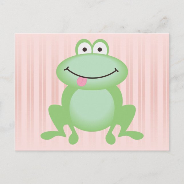 Luttle Green Frog Postkarte (Vorderseite)