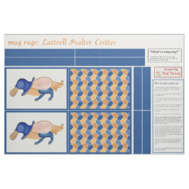 Luttrell Psalter Critter DIY Tasse Rugs Stoff