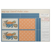 Luttrell Psalter Critter DIY Tasse Rugs