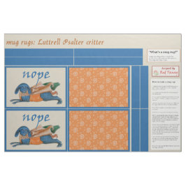 Luttrell Psalter Critter DIY Tasse Rugs Stoff