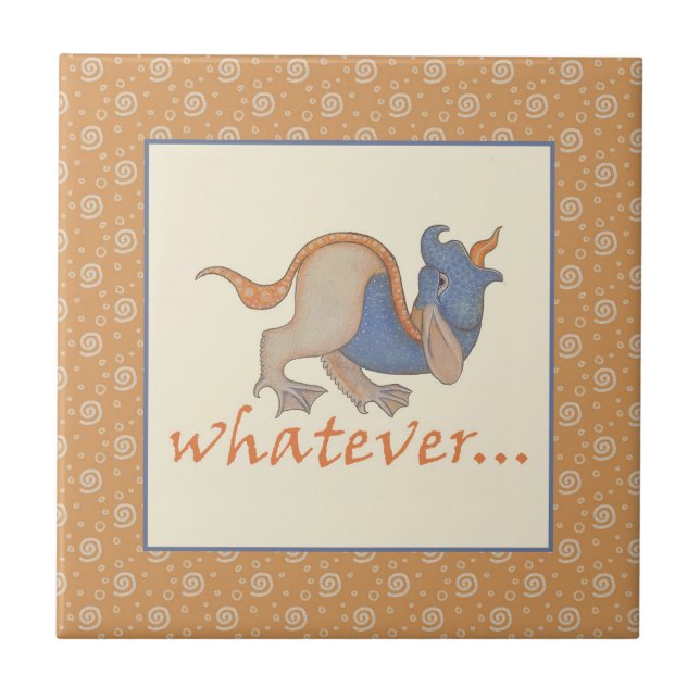 Luttrell Psalter Critter Keramik Tile Fliese (Vorderseite)