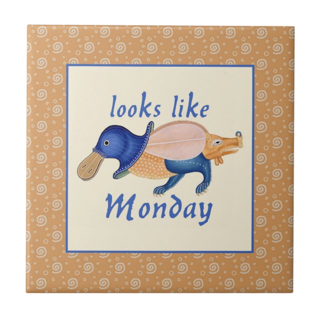 Luttrell Psalter Critter Keramik Tile Fliese (Vorderseite)