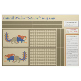 Luttrell Psalter "Eichhörnchen" DIY Tasse Rugs Stoff