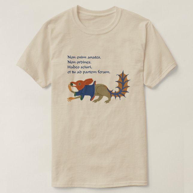 Luttrell Psalter "Eichhörnchen" T-Shirt (Design vorne)