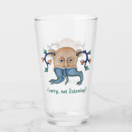 Luttrell-Psalter "Nicht Zuhören" Glas-Tumbler Glas