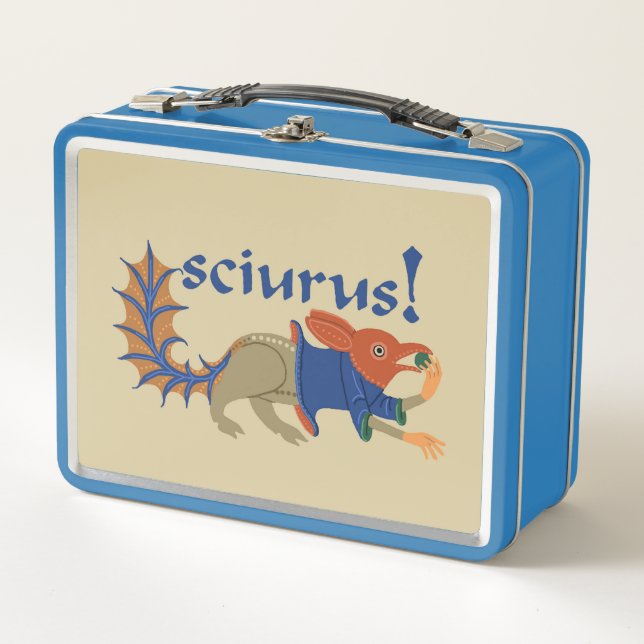 Luttrell Psalter "Squirrel" Metal Lunchbox (Vorderseite)
