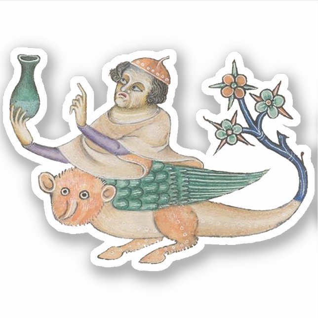 Luttrell Psalter Vinyl Sticker (Vorderseite)