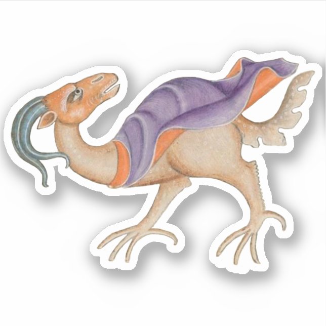 Luttrell Psalter Vinyl Sticker (Vorderseite)