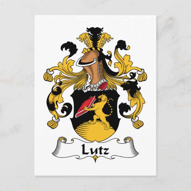 Lutz Familienwappen Postkarte (Vorderseite)