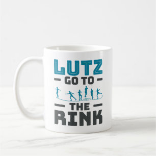 Lutz geht zum Rink Figure Skaten Skater Männer Kaffeetasse