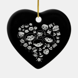 Luv 2 keramikornament