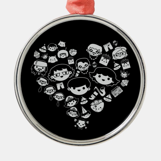 Luv 2 ornament aus metall (Vorne)