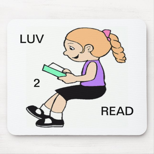 LUV 2 READ MOUSEPAD (Vorne)