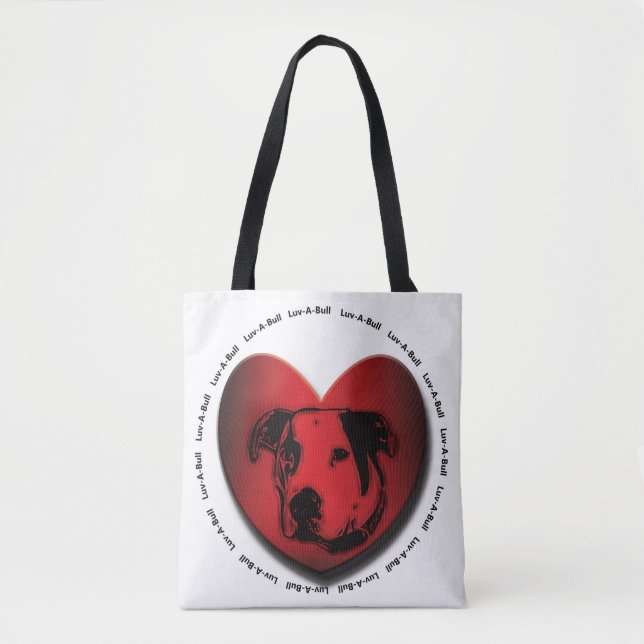 Luv-A-Bull American Bulldog Pit Bull Heart (Vorderseite)