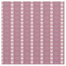 Luv bis Quilt (violette Herzen) Baumwolle (56") St Stoff