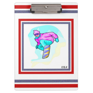 Luv bis Snowboard - Klemmbrett