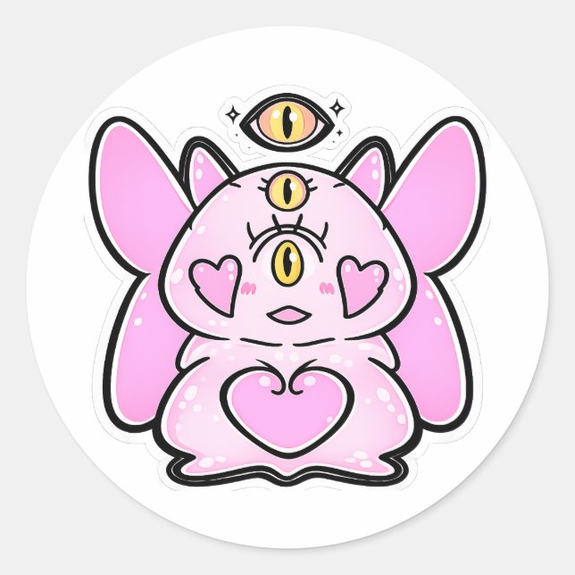 Luv der Kageko Fantasy Kreatur Aufkleber (Vorderseite)