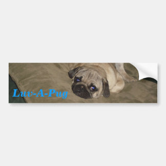 Luv-EIN-Mops Autoaufkleber