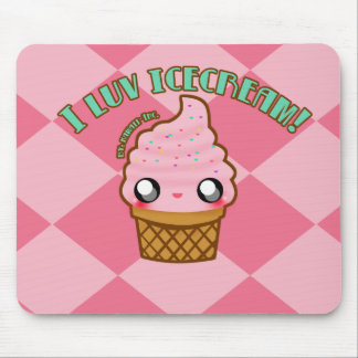 Luv I Eiscreme! Mousepad