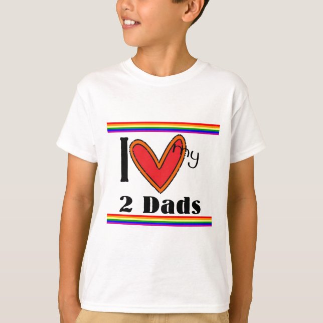 Luv I meine 2 Vatis T-Shirt (Vorderseite)