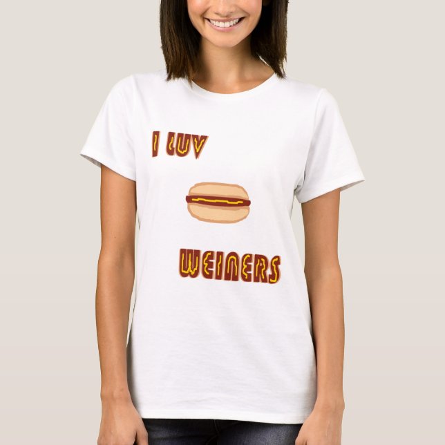 luv I weiners T-Shirt (Vorderseite)