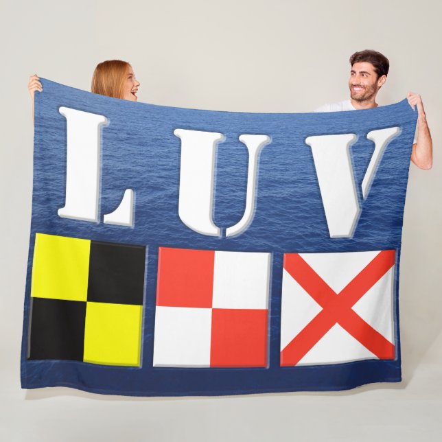 LUV MARINE STYLE FLEECEDECKE (Beispiel)
