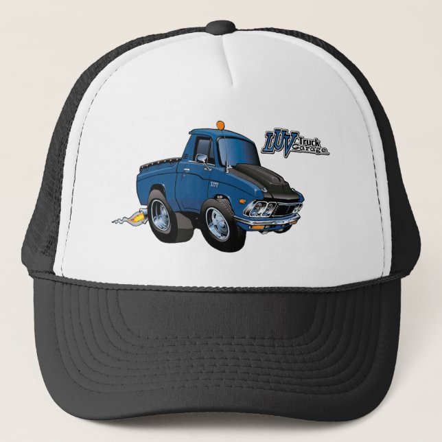 Luv Truck Garage Cruisin' Trucker Hat Truckerkappe (Vorderseite)