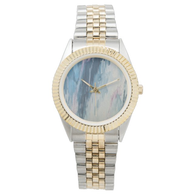 Luv U ❤️ Luv Me Zwei-Tone-Uhr Armband Armbanduhr (Vorderseite)