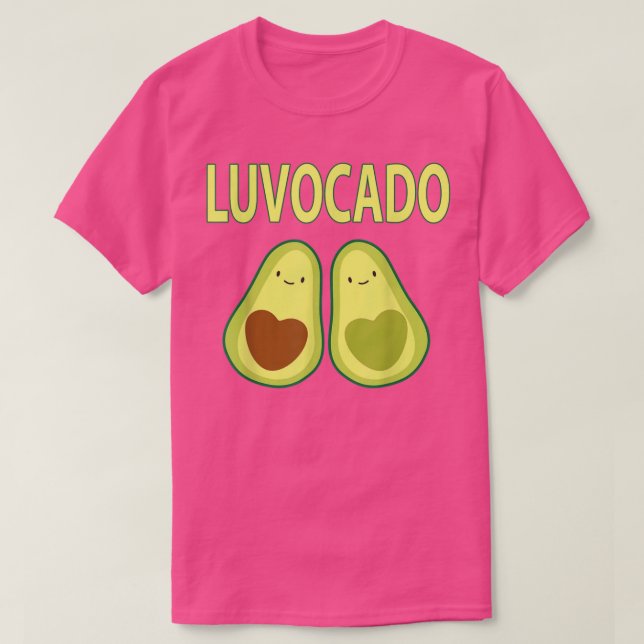 Luvocado Avocado Liebe Funny Couple Valentinstag T-Shirt (Design vorne)